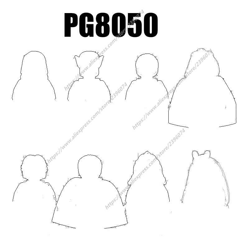 PG8050 figuras de acción, accesorios de película, bloques de construcción, juguetes PG703, PG704, PG705, PG706, PG707, PG708, PG709, PG710