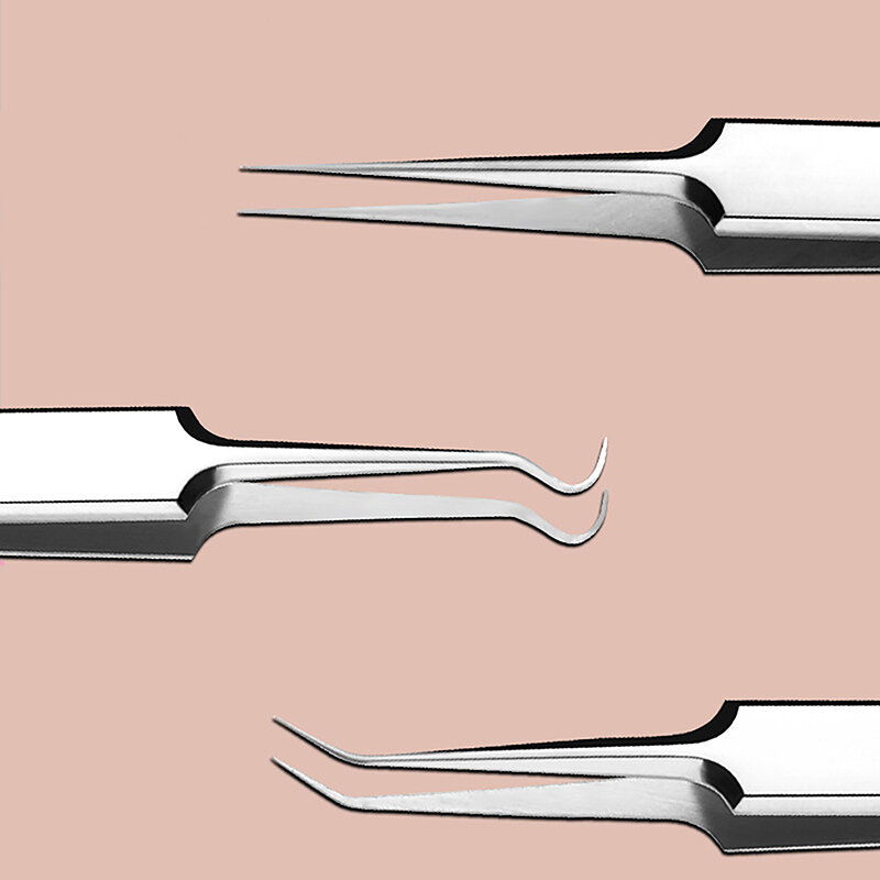 Célula Acne Blackhead Clipe Pinças, Salão de beleza Raspagem Encerramento Artefato, Acne Needle Tool, 8cm
