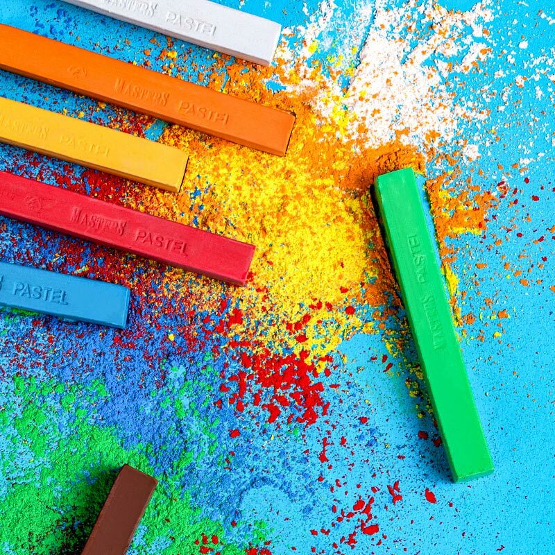 12/24/36/48สี/ชุดชุดวาดรูปศิลปะชอล์กดินสอสีอ่อนแห้งสีพาสเทลแปรงเครื่องเขียนสำหรับนักเรียนอุปกรณ์ศิลปะ
