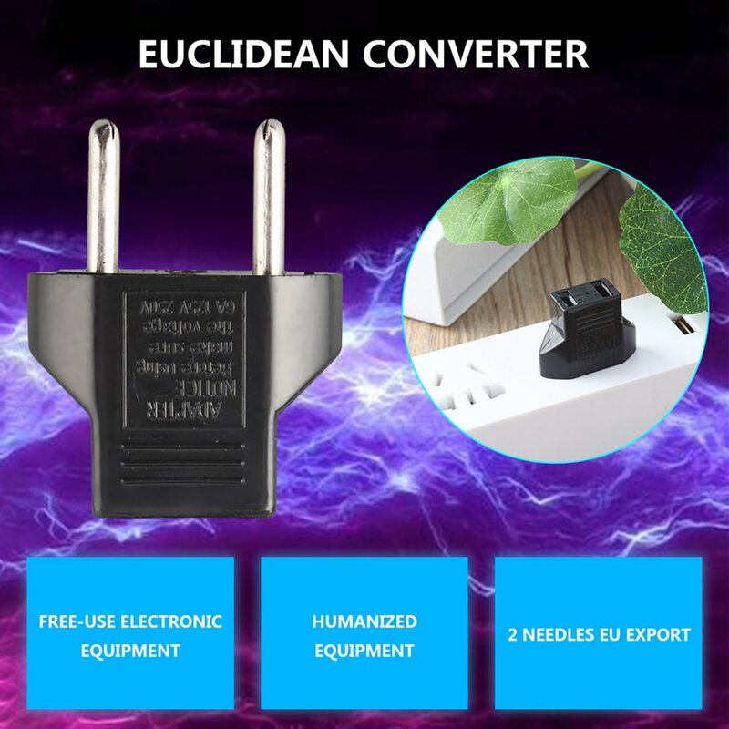 Portable Plug Adapter Universal Travel US or EU to AU Power Socket Adapter Travel Converter Adapter Outdoor Converter