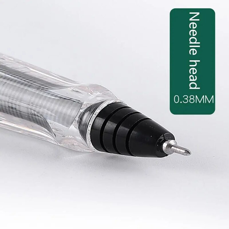 Stylo à plume à piston, stylo gel, transparent, blanc, étudiant, stylo à bille, école, papeterie, calligraphie H, J5B0, 0.5mm, 0.38mm