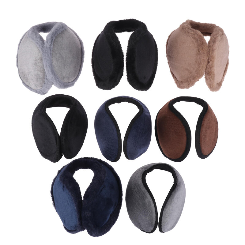 Thermal Soft Plush Earmuffs Man Winter Thicken Ear Warmer Outdoor Sports Windproof Coldproof Ear Cover