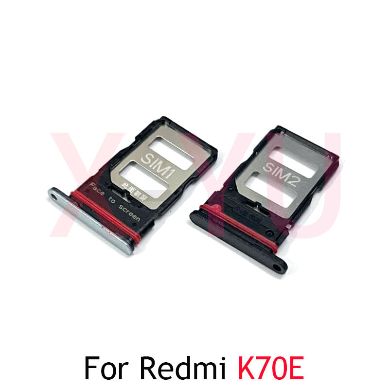 For Xiaomi Redmi K70E SIM Card Tray Slot Holder Adapter Socket Repair Parts