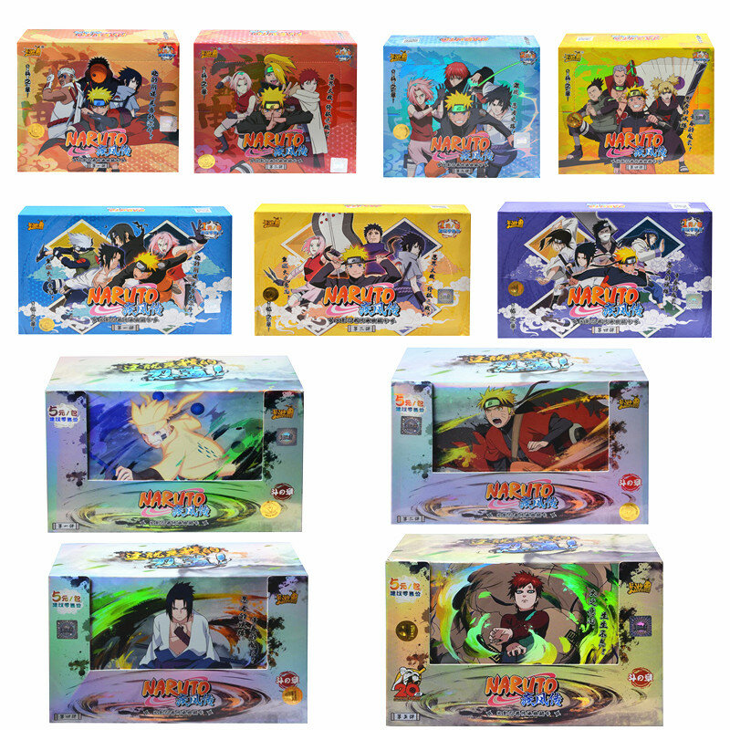 Katou anime original naruto cartões capítulo da caixa de matriz adicionado se ninja mundo coleção cartões de brinquedo para crianças presente natal