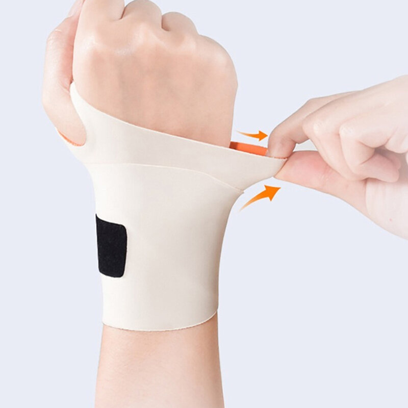 1 szt. Regulowana cienka ochraniacz na rękę kompresyjna zwichnięcia szyna nadgarstka ścięgna ból dla mężczyzn kobiet nadgarstek ćwiczenia wsparcie bezpieczeństwa