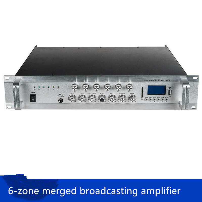 2U Constant Voltage Amplifier Public Broadcasting Amplifier Bluetooth Amplifier 80-900W Broadcasting Amplifier Power Amplifier