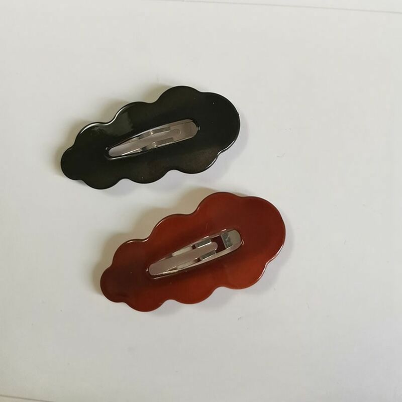 Hollow Wave Cloud Hair Clip Personalized Small Hair Clip Jelly Color Flower Hairpin Headwear Side Clip BB Clip Travel