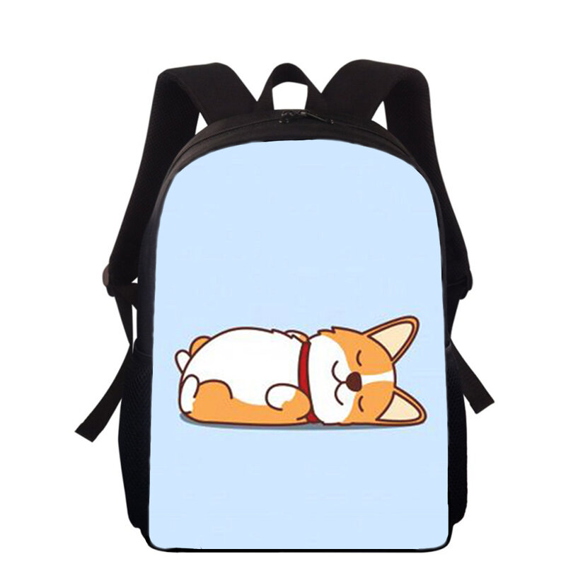 Kreskówkowy szczeniak pies 16 "nadruk 3D plecak dla dzieci torby do szkoły podstawowej dla chłopców dziewcząt plecak studenci szkolne torby na książki