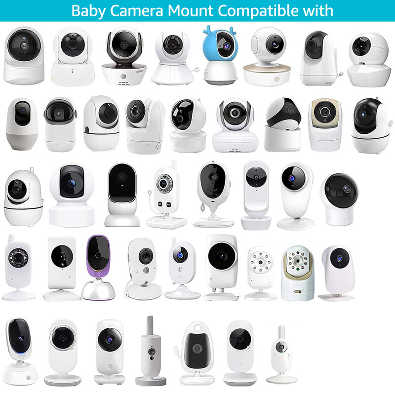 Universal Baby Monitor Holder Baby Camera Mount Flexible Silicon IP Camera Stand Baby Monitor Hole-free Shelf for Crib Nursery
