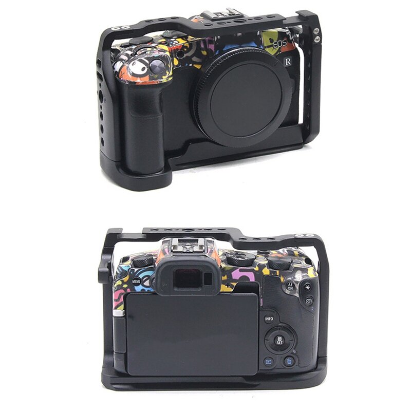 DSLR Camera Cage Frame Box, 1/4 Thread Holes, Canon EOS RP, Característica para Braço Mágico, Microfone, Attachment Luz de Preenchimento