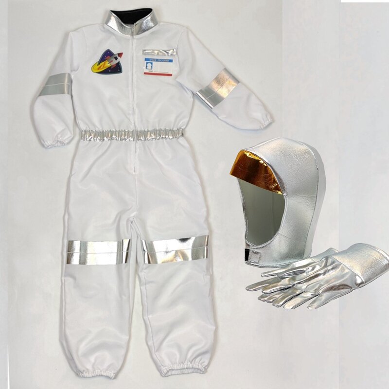 Casco spaziale per bambini casco astronauta Costume Spaceman copricapo accessorio festa di carnevale Halloween