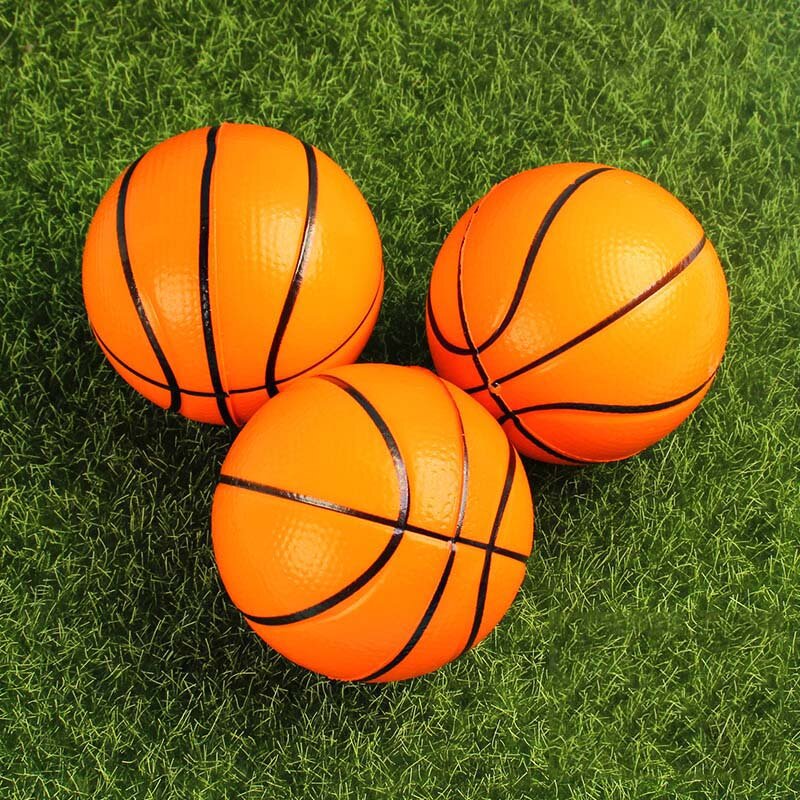 Mini-balle à presser à la main pour enfant et adulte, Orange, basket-Ball, Football, poignet, anti-Stress, jouet en mousse PU, nouveauté