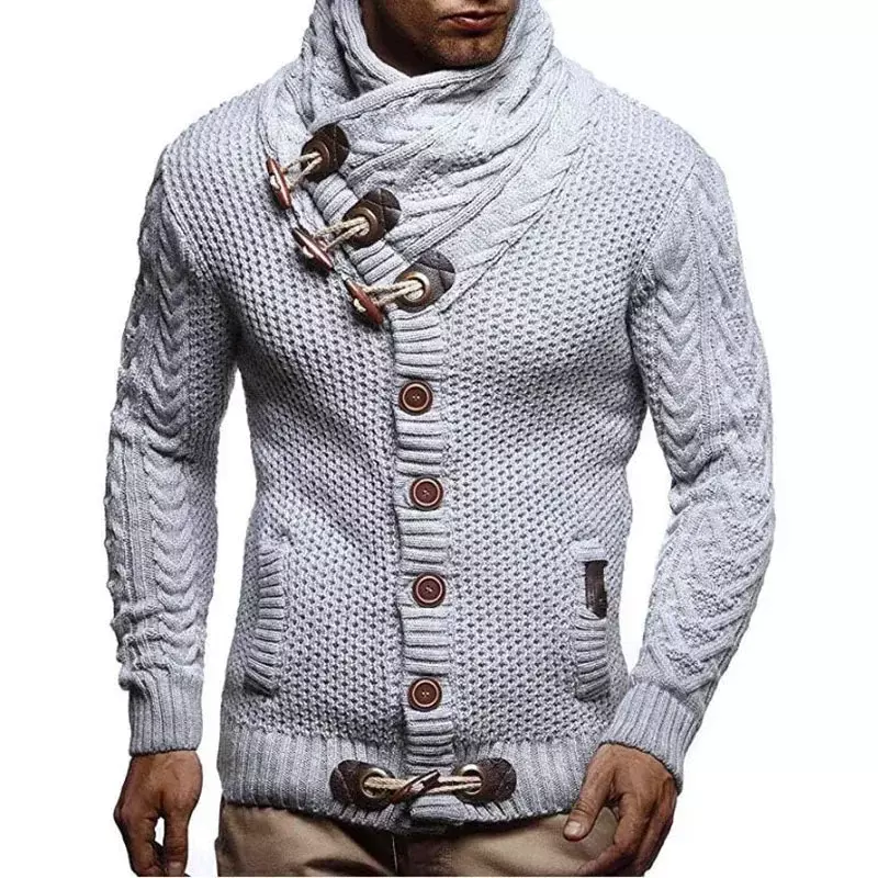 Maglioni uomo Streetwear abbigliamento maglione dolcevita uomo pullover lavorati a maglia a maniche lunghe autunno inverno morbido caldo Basic