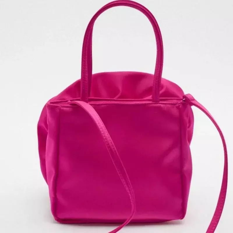 BBL01 2023 летняя новая брендовая дизайнерская шелковая плиссированная Женская сумочка с цветами красная круглая вечерняя