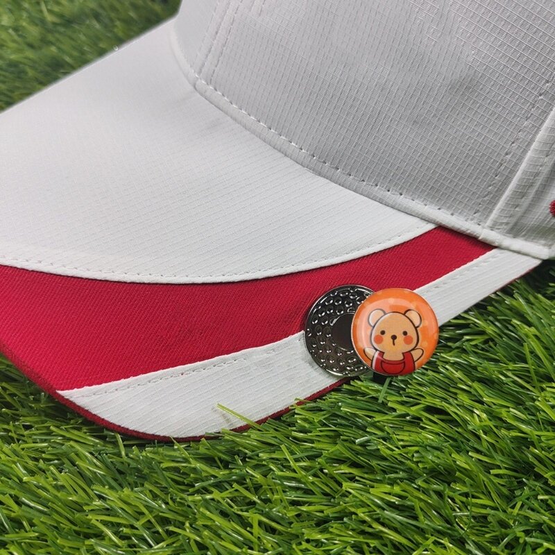Klips do kapelusza golfowego Klip do kapelusza golfowego Magnetyczny znacznik do piłki Akcesoria do golfa dla kobiet mężczyzn