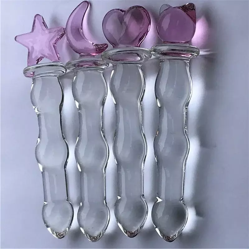 Brinquedos sexuais com plug anal Crystal Glass para homens e mulheres, dildo adulto, brinquedo masturbação, contas vaginais e ânus, massagem anal e anal