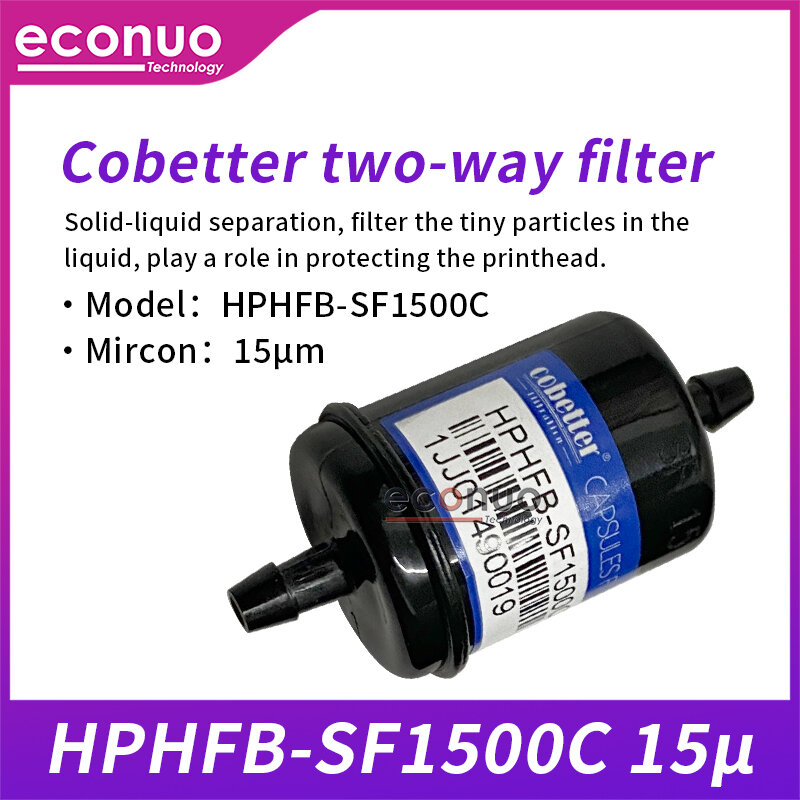 Piezas de impresora de inyección de tinta, filtro de tinta Original Cobetter, HPHFB-SF1500C, 15u, color negro