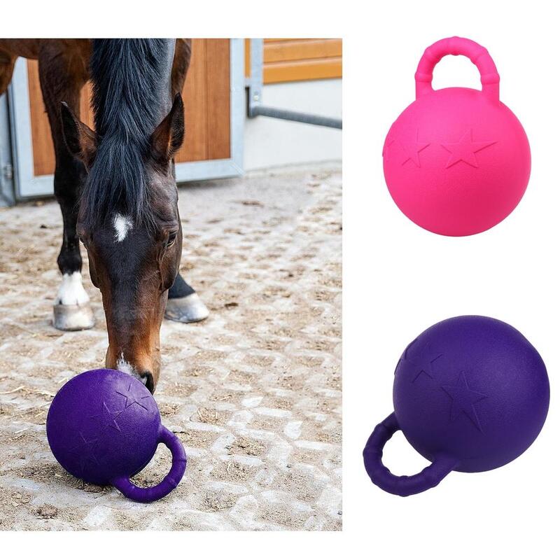 Mastigar bola de cavalo pesado, borracha sólida, equinos, brinquedos, frutas perfumadas para cavalos, Toy Game Ball, Pet Joy Fun, 25 cm, 28cm