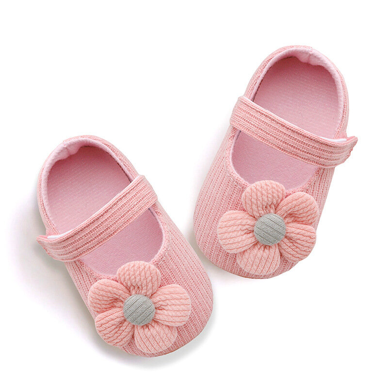 Sepatu katun bayi perempuan 0-18 bulan, sepatu katun Retro musim semi musim gugur untuk balita, sepatu belajar jalan, sepatu bayi sol lembut untuk yang pertama berjalan