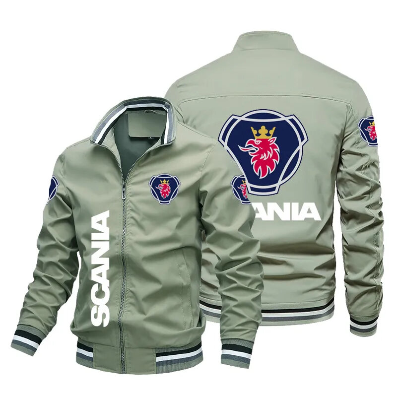 Jaqueta de logotipo para motociclista masculina, jaqueta esportiva ampliada, roupa para carros, nova, outono e inverno, 2023