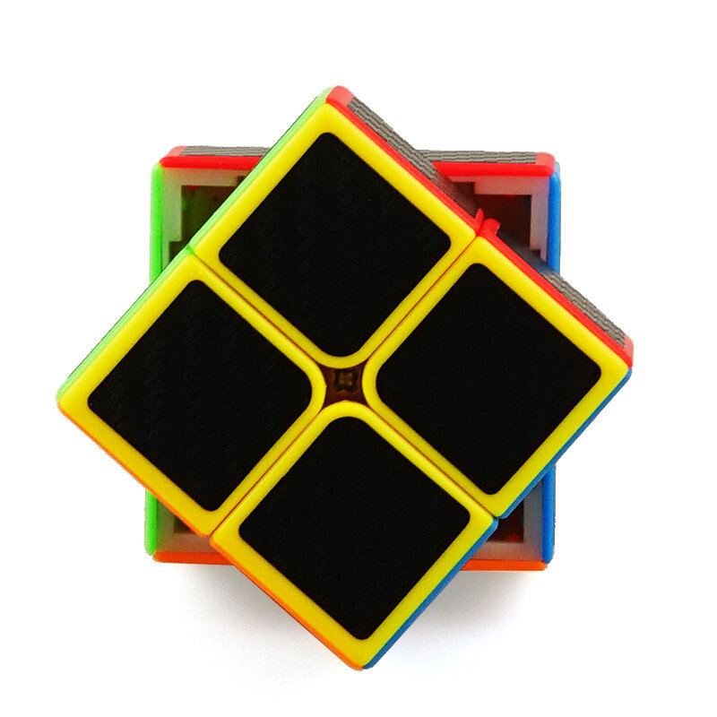 Rompecabezas de Cubo mágico de 3x3x3 y 2x2 de fibra de carbono, Cubo mágico de velocidad, rompecabezas cuadrado, regalos, juguetes educativos para niños