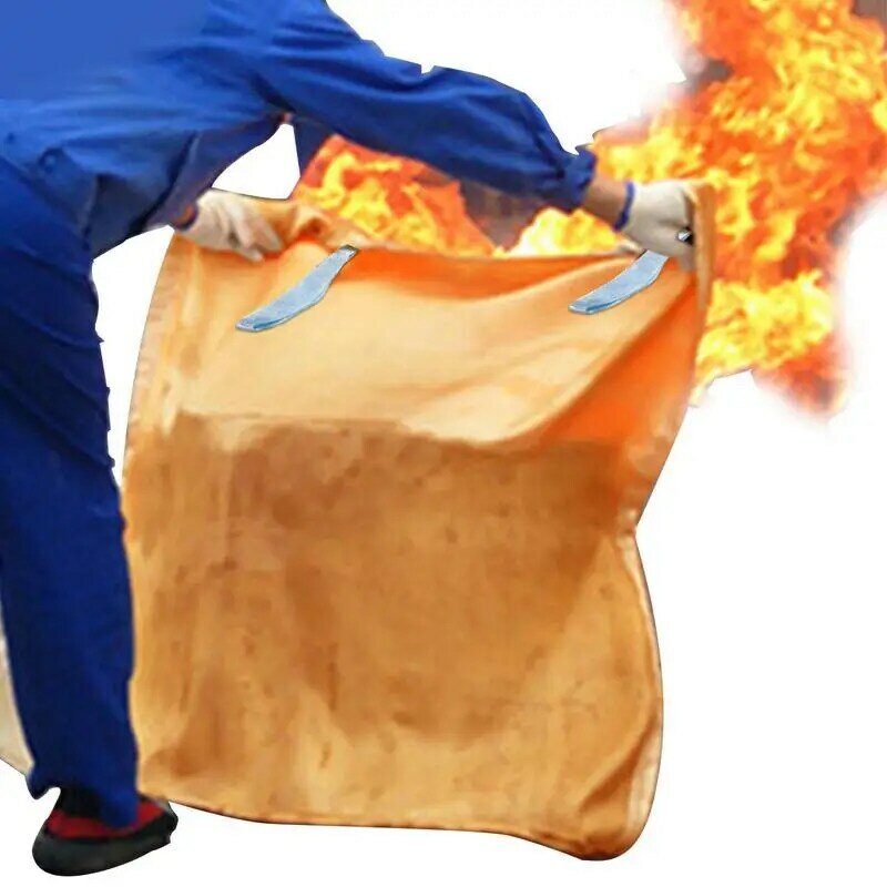 Fire Suppression Blanket Flame Suppression Safety Blanket Protective Equipment For Frying Pan Fire Electrical Fire Petrol Fire