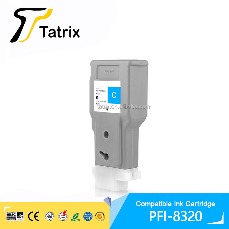 Tatrix PFI8320 PFI 8320 Premium Color Compatible Inkjet ink Cartridge for Canon imagePROGRAF GP-5200 GP-5300 TM-5200 TM-5205