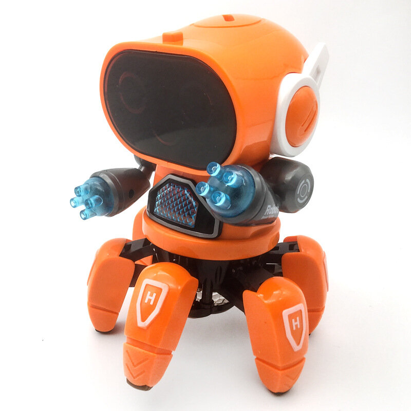 Roboter Octopus Spielzeug Elektronische Tanzen 6 krallen Walking Haustiere Musik LED Licht Nette Pädagogisches Spielzeug Für Kinder Geburtstag Geschenke