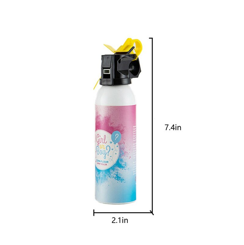 Spray de poudre de douche pour révéler le sexe du bébé, poudre de douche ronde, bleu et rose, révélation du sexe du bébé, par document