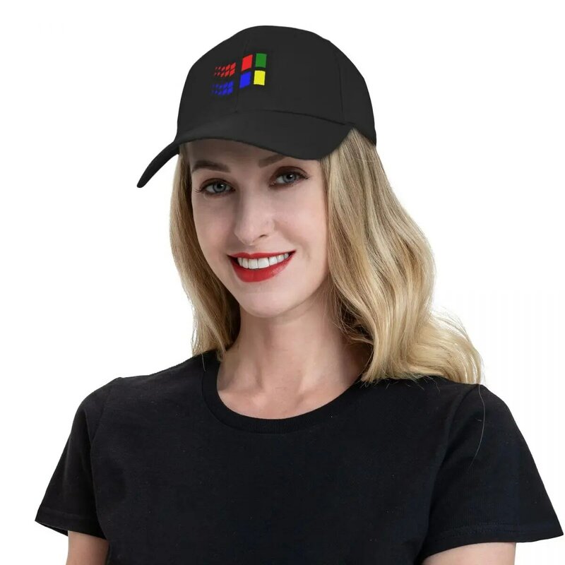 남녀공용 윈도우 3.1 야구 모자, 럭셔리 브랜드 모자
