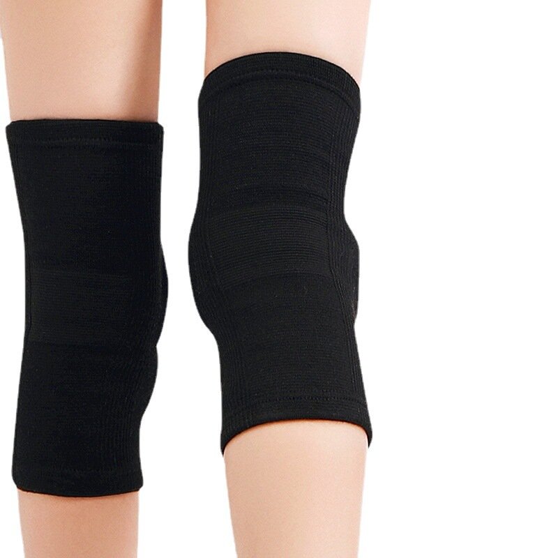 Bantalan pelindung lutut hangat profesional, 2 buah bantalan pelindung sendi lutut, Anti selip, pelindung olahraga, perawatan kaki