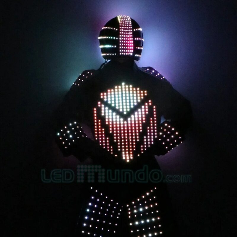 Rechargeable Programmable  Play Traje de Robot LED Stilts Walker Costume Event Kryoman
