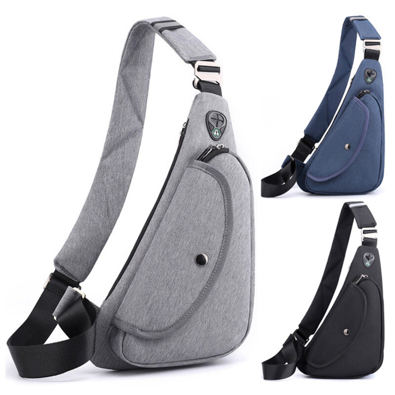 Men‘s New Waterproof Casual Single Shoulder Bags Travel Sports Outdoor Messenger Pack Crossbody Sling Chest Bag Pack For Male