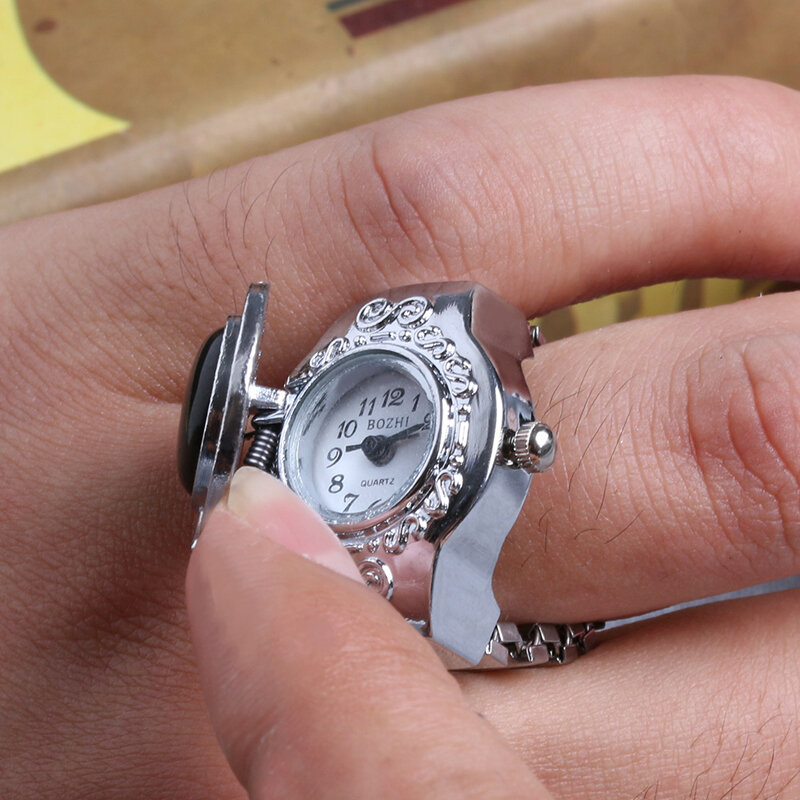 20mm Edelstein Achat runder Fingerring Uhr Schmuck Geschenk Moderner Stil