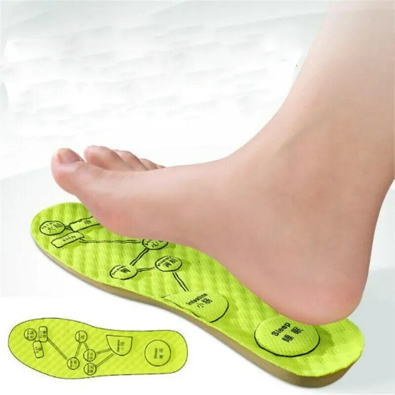 Acupressure on Foot Insoles for Shoes Breathable Deodorant Sport Insoles for Medical Man Women Comfortable Running Shoe Sole