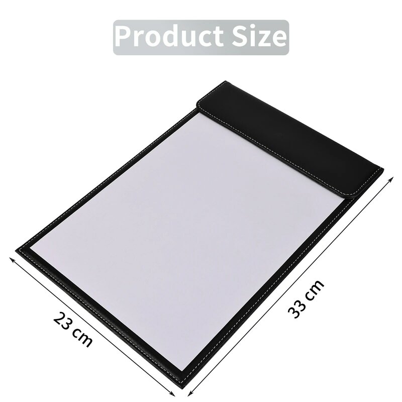 Biuro A4 Folder papierowy schowek magnetyczny klips deska PU skóra rysunek notes kubek izolowany uchwyt Coaster