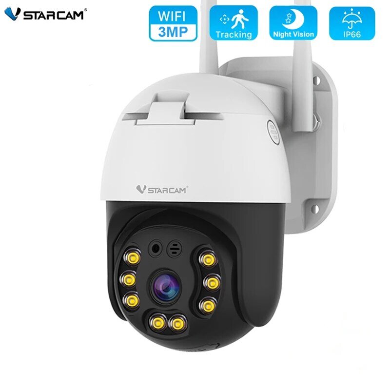 Vstarcam 1080P PTZ Wifi IP Camera 3MP Cor Ao Ar Livre Night Vision AI Humano Detectar Câmera Sem Fio P2P Áudio CCTV Surveillance Cam