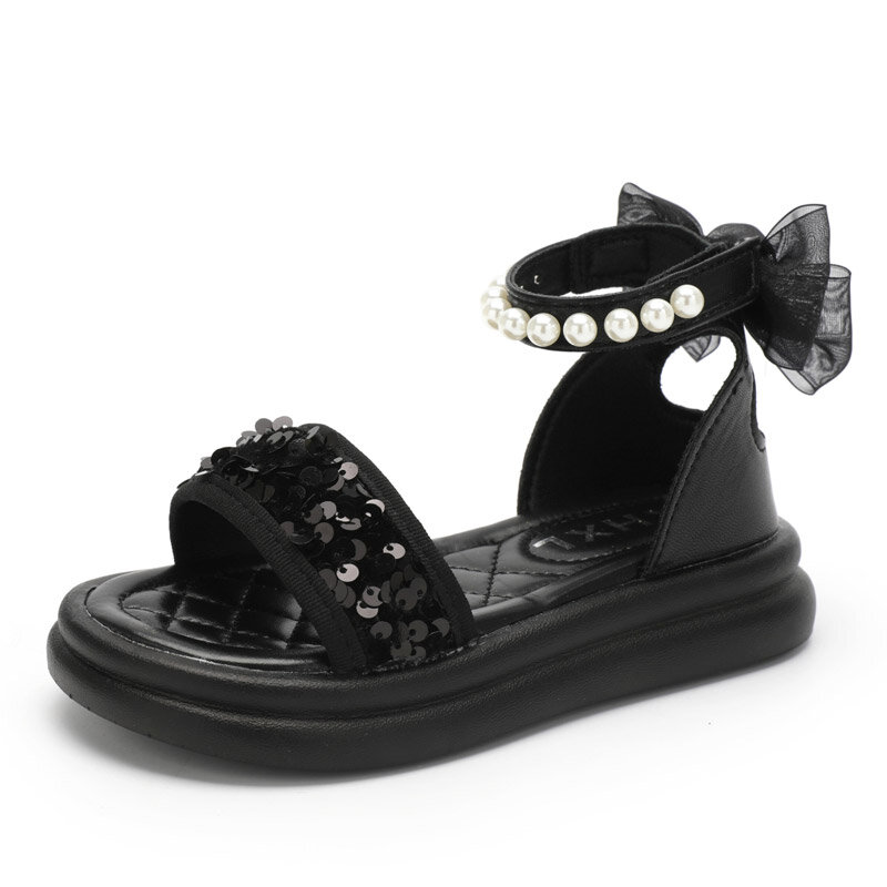 Girls Sandals Children Summer Shoes Bowtie Bring New Arrival Fashion Outdoor Sandalias From 4-5-6-7-8Y 787