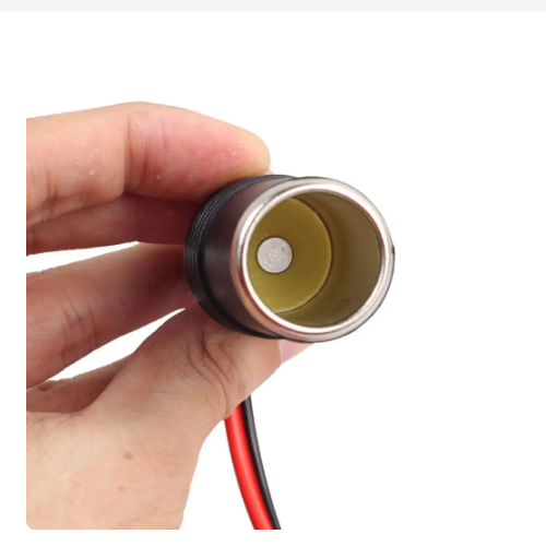 12V 24V Battery Clip with Cigarette Lighter Cable Socket Adapter for Cars Motorcycles Trucks Buses