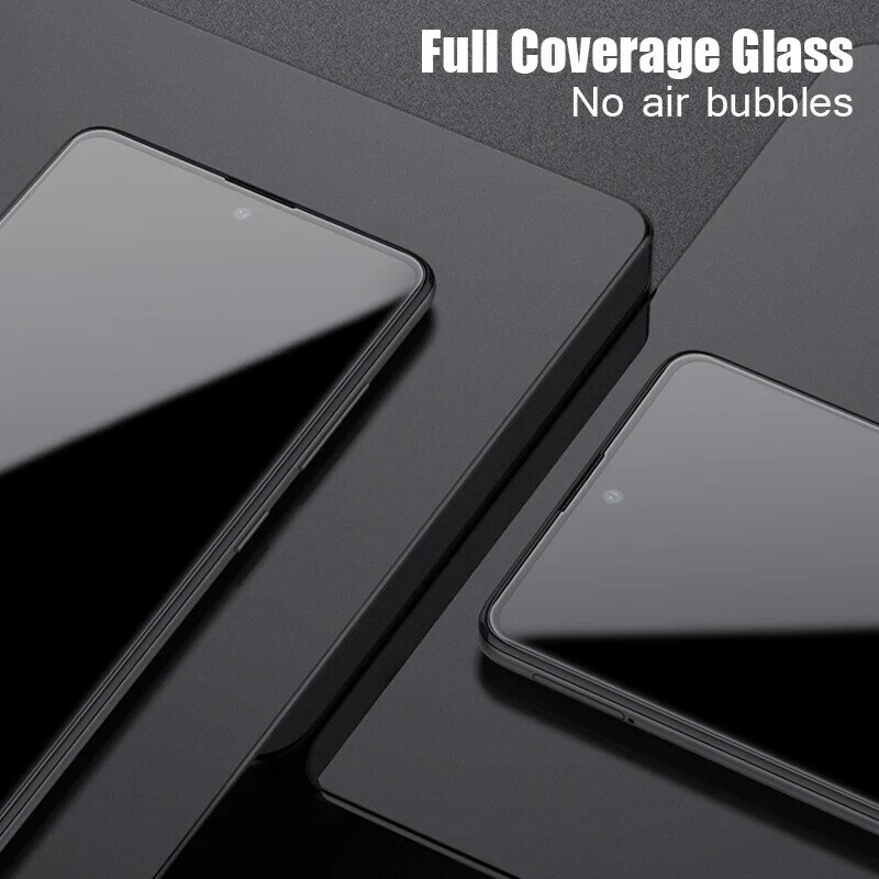 Protetor de tela de vidro temperado para oppo a79 5g, cobertura completa, película protetora hd para lente do telefone