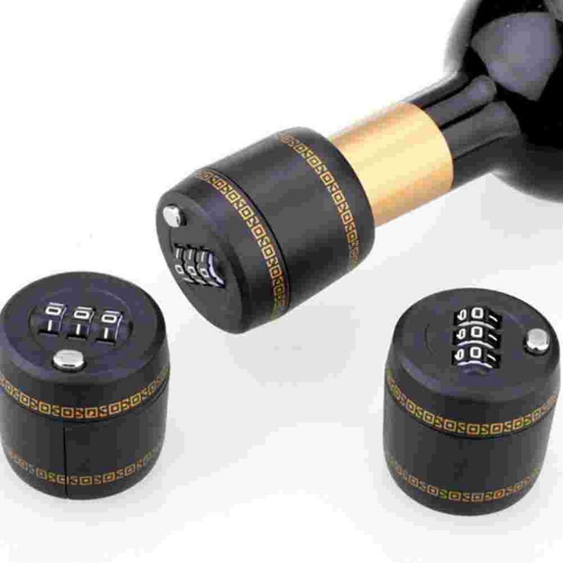 Creative Bottle Lock Bottle Caps Lock Combination Locks for Bottle