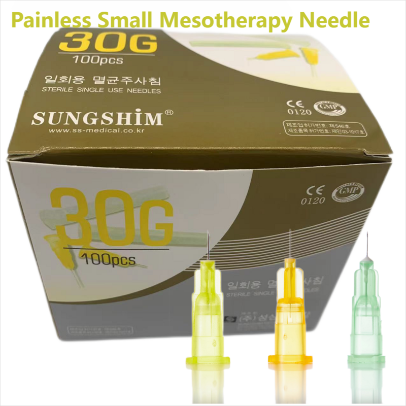 Disposable Plastic Medical Beauty30G, 18G,25G,27G,31G,32G,34G Painless Small Needle Sterile Injector Micro Hypodermic Needle