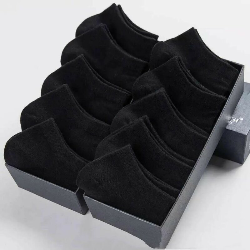10 Paar Unisex Casual Effen Kleur Boot Sokken Dunne Ademende Comfortabele Anti Geur Zweet Absorberende Laag Uitgesneden Enkelsokken Voor Mannen Vrouwen