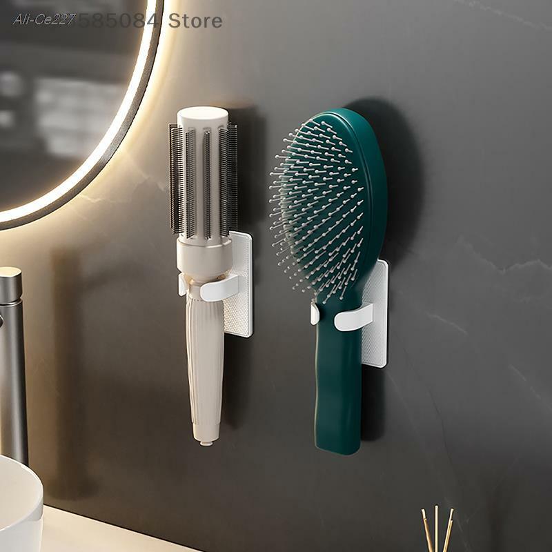 Настенный пластиковый держатель для гребня, органайзер с зажимом для волос в ванную комнату, креативный держатель для расчески на воздушную подушку