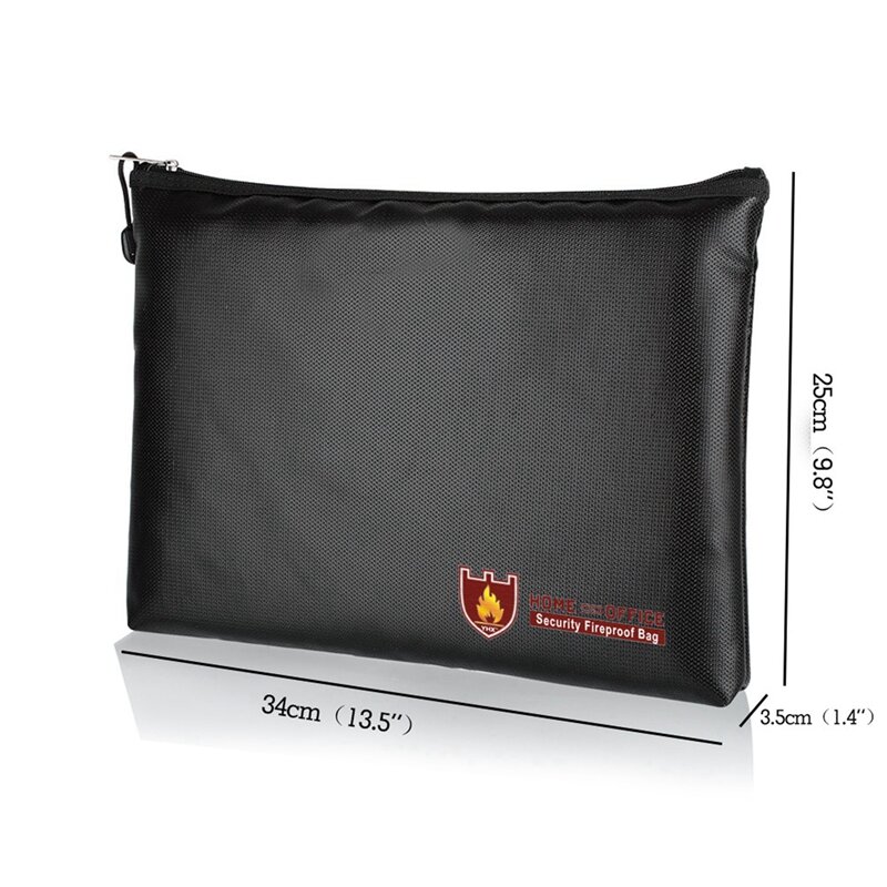 3X Fireproof Document Bag,Waterproof And Fireproof Document Bags,Fireproof Money Bag For A4 Document Holder