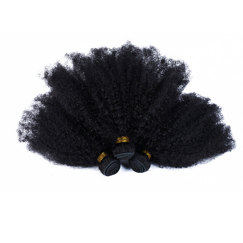 Luxediva-extensiones de cabello humano para mujeres negras, mechones de pelo rizado Afro Mongol de 8 a 36 pulgadas, 4B, 4C, Remy
