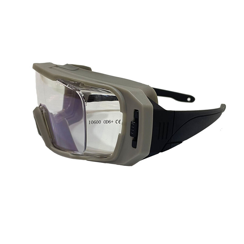 1pcs 10600nm OD6+ CE Laser Protective Glasses Removable Leg Laser Marking Goggles