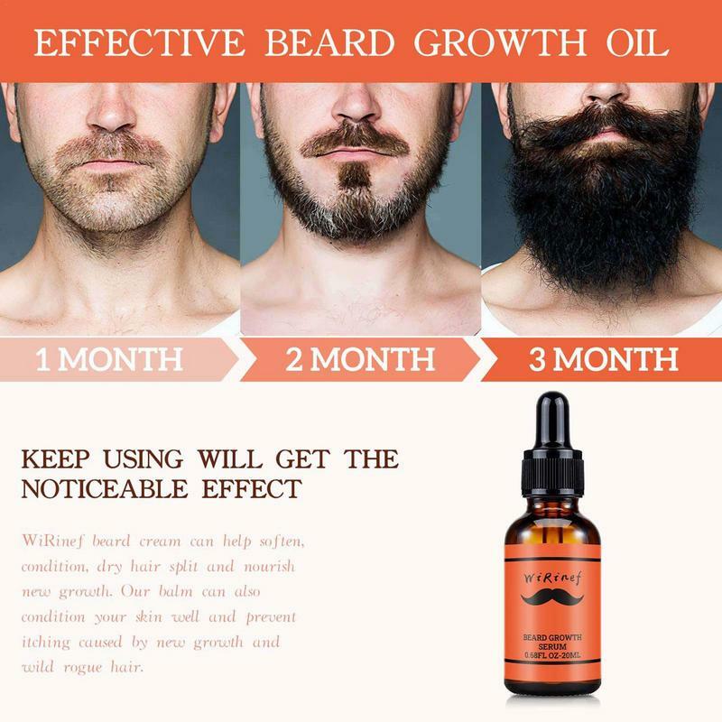 Men Natural Beard Growth Oil Beard Growth Serum Hair Beard Growing Essential Oil Beard Care Hair Growth Nourishing Beard Care