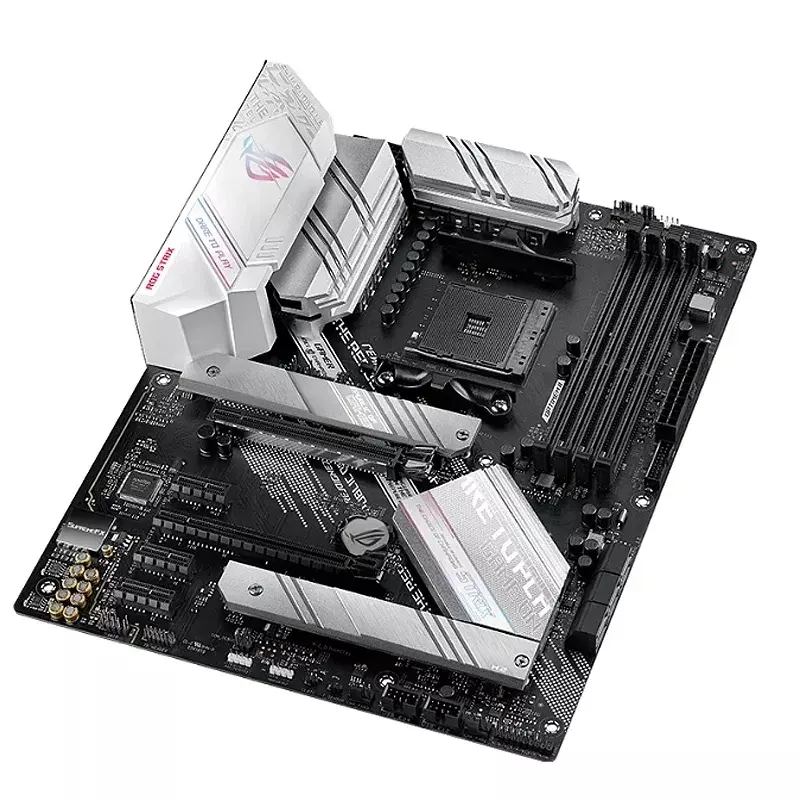 Nuova scheda madre da gioco ROG STRIX B550-A con connettività PCIe 4.0, per cpu AMD Ryzen di terza generazione, Dual M.2, Ethernet da 2.5 Gb