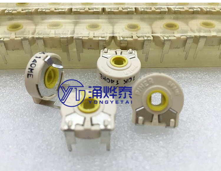 YYT 5PCS Adjustable resistance single-turn potentiometer PT15-103A10K horizontal potentiometer